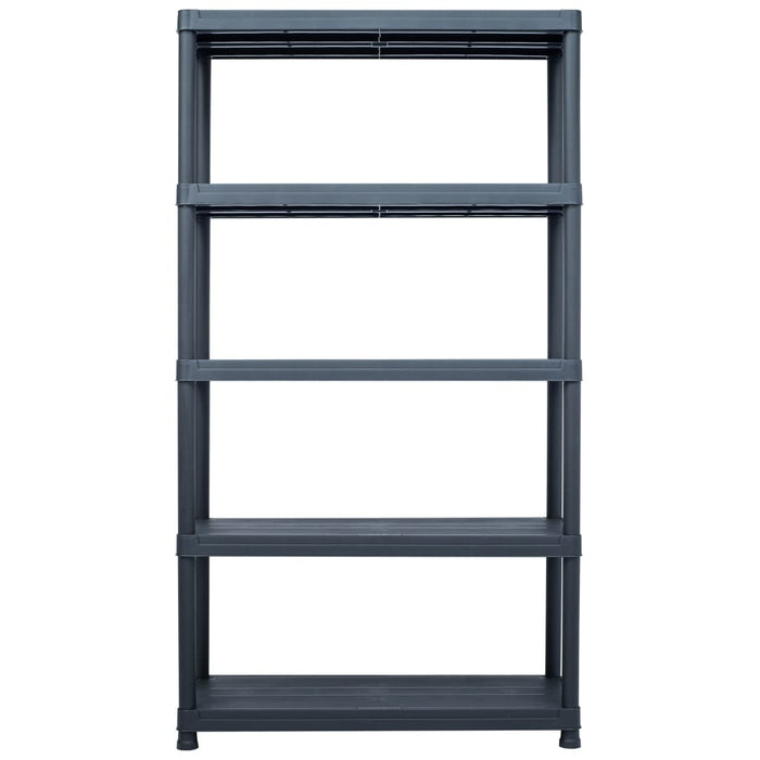 vidaXL || vidaXL Storage Shelf Rack Black 1102.3 lb 39.4"x15.7"x70.9" Plastic 45678