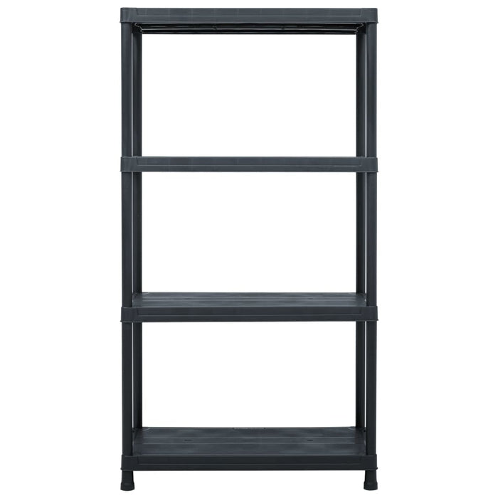 vidaXL || vidaXL Storage Shelf Rack Black 220.5 lb 23.6"x11.8"x54.3" Plastic 45673