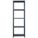 vidaXL || vidaXL Storage Shelf Rack Black 275.6 lb 23.6"x11.8"x70.9" Plastic 45674