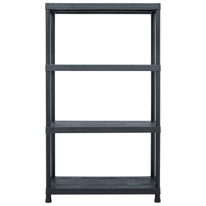 vidaXL || vidaXL Storage Shelf Rack Black 440.9 lb 31.5"x15.7"x54.3" Plastic 45675