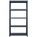 vidaXL || vidaXL Storage Shelf Rack Black 551.2 lb 31.5"x15.7"x70.9" Plastic 45676
