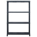 vidaXL || vidaXL Storage Shelf Racks 2 pcs Black 485 lb 35.4"x15.7"x54.3" Plastic 276262