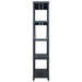 vidaXL || vidaXL Storage Shelf Racks 2 pcs Black 573.2 lb 35.4"x15.7"x70.9" Plastic 276263