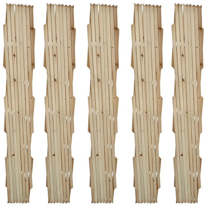 vidaXL || vidaXL Trellis Fence 5 pcs Solid Wood 5' 11" x 2' 11" 41295