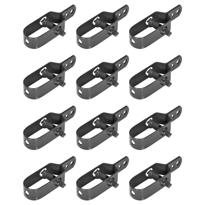 vidaXL || vidaXL Wire Tensioners for Chain-Link Fence 12 pcs 3.9" Gray 3051373