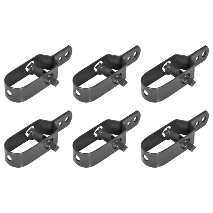 vidaXL || vidaXL Wire Tensioners for Chain-Link Fence 6 pcs 3.9" Gray 3051371