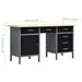 vidaXL || vidaXL Workbench with Four Wall Panels and Two Cabinets 3053439