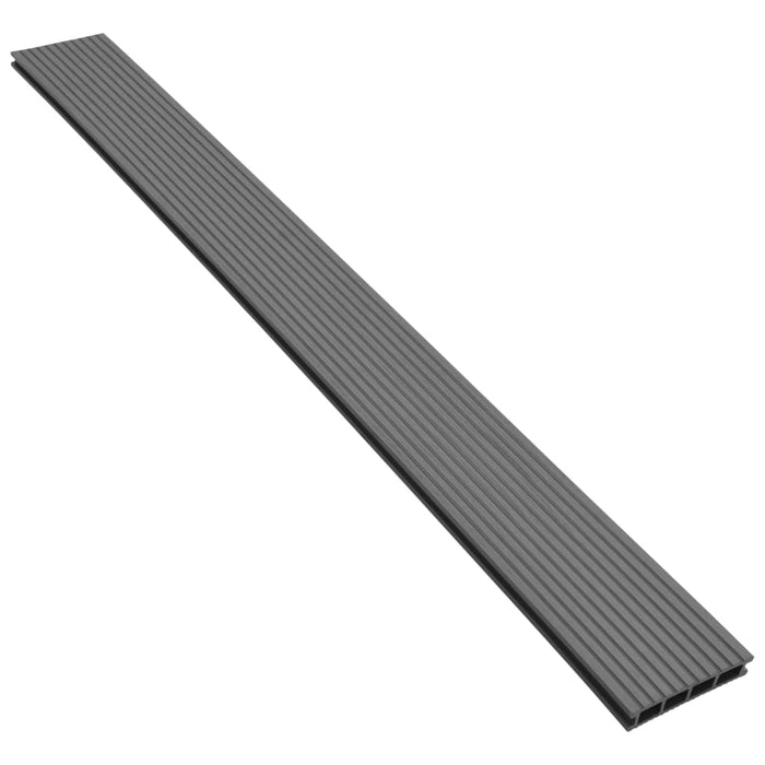 vidaXL || vidaXL WPC Decking Boards with Accessories 172 sq.ft 86.6" Gray 273802