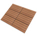 vidaXL || vidaXL WPC Tiles 23.6"x11.8" 6 pcs 10.8sq.ft Brown 49055