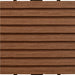 vidaXL || WPC Tiles 11.8"x11.8" 11 pcs 11 sq.ft Brown 40825